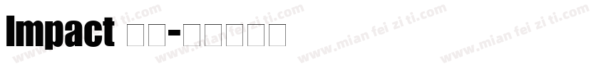Impact 细体字体转换